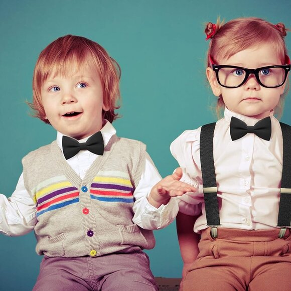 Versatile Unisex Black Bowtie - Pre-Tied, Lightweight & Perfect for Events - Picture 6 of 6